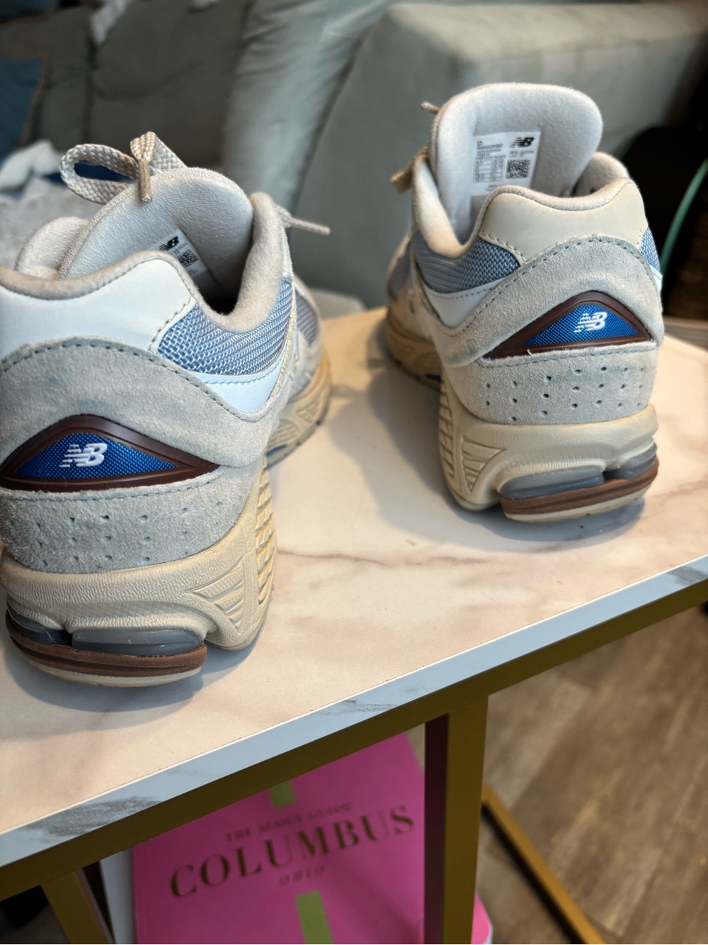 New Balance 2002R Sandstone & Light Grey Sneaker - Picture 3 of 5